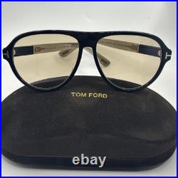Tom Ford QUINCY FT 1080 Shiny Black/Light Brown Photochromic (01E) Sunglasses