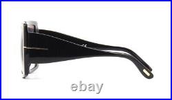 Tom Ford QUINN FT 0790 Shiny Black/Dark Grey Shaded (01B G) Sunglasses