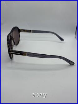 Tom Ford Quincy FT1080 55C Coloured Havana Smoke Mirror 59mm Sunglasses