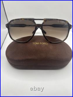 Tom Ford RAOUL 140mm Sunglasses with Dark Havana Frame and Roviex Non-Polarized