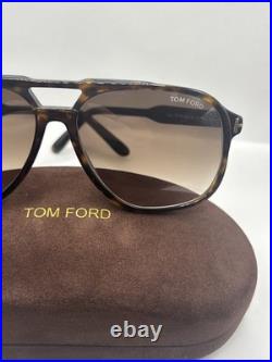Tom Ford RAOUL 140mm Sunglasses with Dark Havana Frame and Roviex Non-Polarized