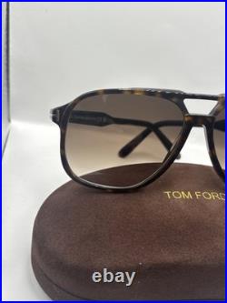 Tom Ford RAOUL 140mm Sunglasses with Dark Havana Frame and Roviex Non-Polarized