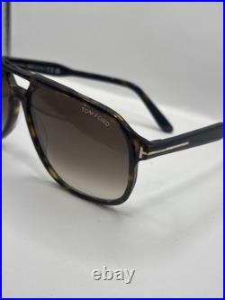 Tom Ford RAOUL 140mm Sunglasses with Dark Havana Frame and Roviex Non-Polarized