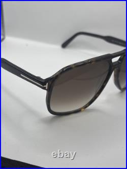 Tom Ford RAOUL 140mm Sunglasses with Dark Havana Frame and Roviex Non-Polarized