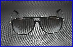 Tom Ford Raoul FT0753 01B Shiny Black Gradient Smoke 62 mm Men's Sunglasses