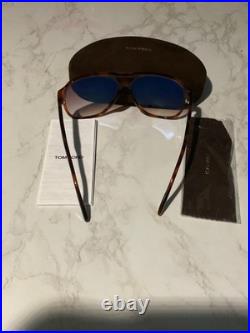 Tom Ford Raoul TF753 53F Oversized Aviator Sunglasses Brown Gradient men