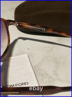 Tom Ford Raoul TF753 53F Oversized Aviator Sunglasses Brown Gradient men