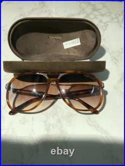 Tom Ford Raoul TF753 53F Oversized Aviator Sunglasses Brown Gradient men
