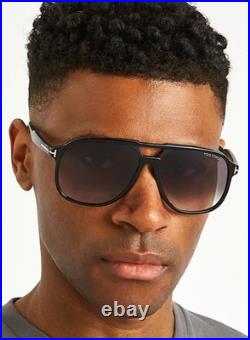 Tom Ford Raoul Tf753 01b Black W /grey Gradient Lens Authentic Sunglasses 62-14 Tom Ford Raoul Tf753 01b Black W /grey Gradient Lens Authentic Sunglasses 62-14