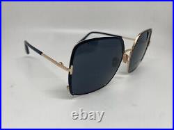 Tom Ford Raphaela TF1006 02A Sunglasses Women's Black Gold 60-18-135mm