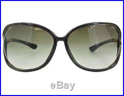 Tom Ford Raquel FT0076 U54 Women Gradient Olive Green Square Semi-Rim Sunglasses