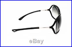 Tom Ford Raquel TF 0076 199 Black Gold / Grey Gradient Sunglasses NIB FT76