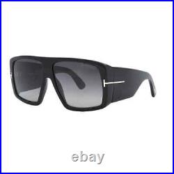 Tom Ford Raven Smoke Gradient Browline Unisex Sunglasses FT1036 01B 60