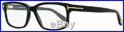 Tom Ford Rectangular Eyeglasses TF5313 001 Shiny Black 55mm FT5313
