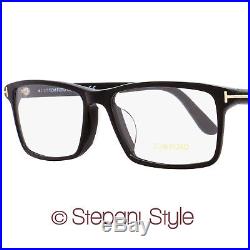 Tom Ford Rectangular Eyeglasses TF5408F 001 Size 58mm Shiny Black FT5408F