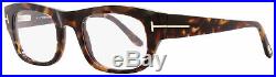 Tom Ford Rectangular Eyeglasses TF5415 054 Size 50mm Red Havana/Gold FT5415
