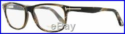 Tom Ford Rectangular Eyeglasses TF5430 062 Brown Horn 56mm FT5430