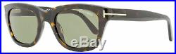 Tom Ford Rectangular Sunglasses TF237 Snowdon 52N Dark Havana 50mm FT0237