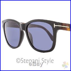 Tom Ford Rectangular Sunglasses TF395 Cooper 01V Shiny Black/Havana FT0395