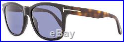 Tom Ford Rectangular Sunglasses TF395 Cooper 01V Shiny Black/Havana FT0395