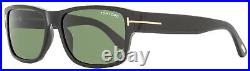 Tom Ford Rectangular Sunglasses TF445 Mason 01N Black 58mm FT0445