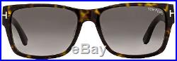 Tom Ford Rectangular Sunglasses TF445F Mason 52B Dark Havana FT0445F