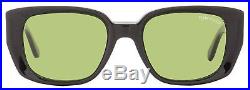 Tom Ford Rectangular Sunglasses TF492 Raphael 01N Shiny Black/Gold 52MM