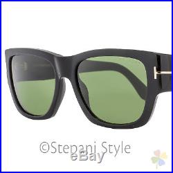 Tom Ford Rectangular Sunglasses TF493 Stephen 01N Shiny Black/Gold FT0493