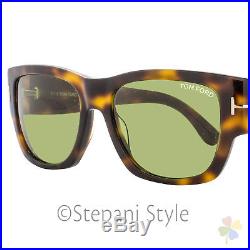 Tom Ford Rectangular Sunglasses TF493 Stephen 52N Dark Havana/Gold FT0493