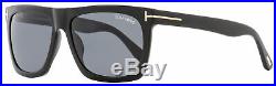 Tom Ford Rectangular Sunglasses TF513 Morgan 01A Shiny Black 57mm FT0513