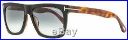 Tom Ford Rectangular Sunglasses TF513 Morgan 05B Black/Havana 57mm FT0513