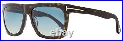 Tom Ford Rectangular Sunglasses TF513 Morgan 52W Dark Havana 57mm FT0513