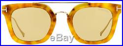 Tom Ford Rectangular Sunglasses TF541 Alex-02 53E Blonde Havana 51mm FT0541