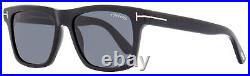 Tom Ford Rectangular Sunglasses TF906N Buckley-02 01A Black 56mm FT0906