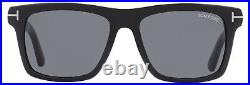 Tom Ford Rectangular Sunglasses TF906N Buckley-02 01A Black 56mm FT0906