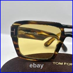 Tom Ford Redford FT1153 52E Dark Havana Brown 56 mm Sunglasses Photochromic
