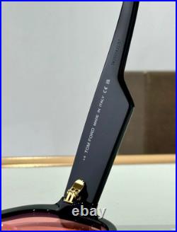 Tom Ford Rellen Mask Sunglasses TF1093 Black/Light Orange 71-7-120mm New