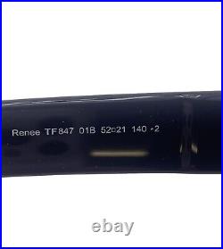 Tom Ford Renee FT0847 Shiny Black Sunglasses 52mm 21mm 140mm 01B