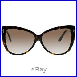 Tom Ford Reveka FT 0512 52G Dark Havana Gold Sunglasses Brown Mirror Lens