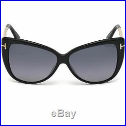 Tom Ford Reveka Women Sunglasses Black withGrey Lens FT0512 01C