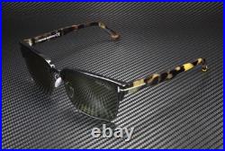 Tom Ford River FT0367 02B Matte Black Gradient Smoke 57 mm Men's Sunglasses