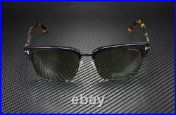 Tom Ford River FT0367 02B Matte Black Gradient Smoke 57 mm Men's Sunglasses