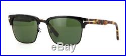 Tom Ford River TF 367 02B Matte Black Havana Green Sunglasses Sonnenbrille 57mm
