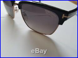 Tom Ford River polarised vintage square TF 367 01D Matte Black sunglasses