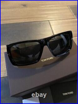 Tom Ford Rizzo TF730 01A Black Wrap Plastic Sunglasses Frame 61-17-115 FT730 730