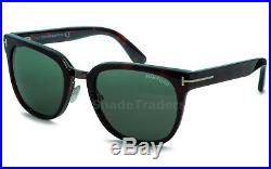 Tom Ford Rock Sunglasses Shiny Dark Red Havana Torte Grey Green Ft 0290 52n