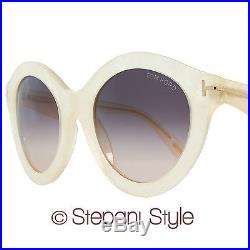 Tom Ford Round Sunglasses TF359 Chiara 21B Mother of Pearl FT0359