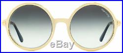Tom Ford Round Sunglasses TF572 Ava-02 28B Gold/Black 57mm FT0572