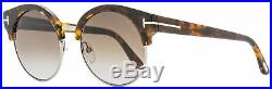 Tom Ford Round Sunglasses TF608 Alissa-02 55Z Vintage Havana 54mm FT0608