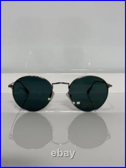 Tom Ford Ryan-02 TF649 14N Gunmetal Round Metal Unisex Sunglasses 50mm